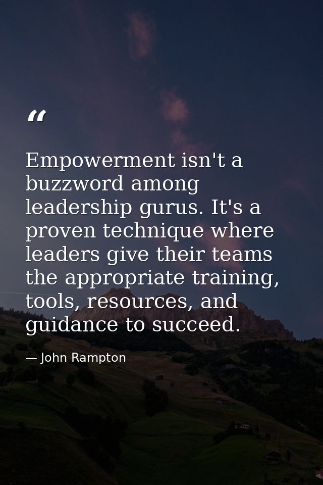 Empowerment isn't a buzzword among leadership gurus. It's a proven technique where leaders give their teams the appropri — John Rampton