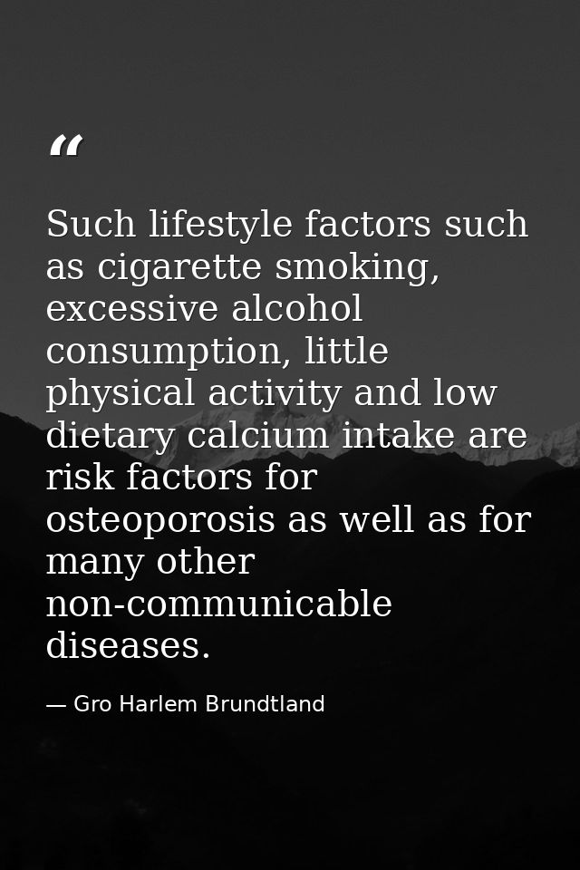 Such lifestyle factors such as cigarette smoking, excessive alcohol consumption, little physical activity and low dietar — Gro Harlem Brundtland