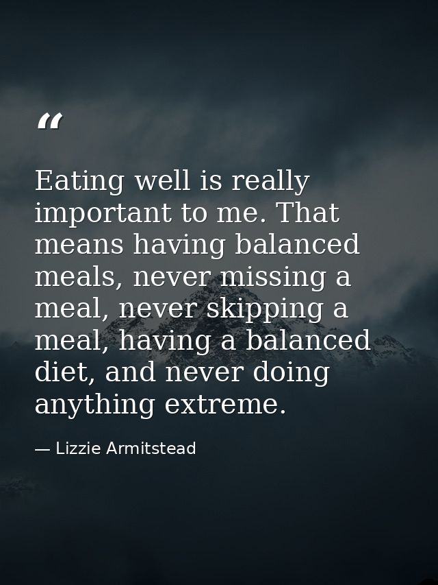 Eating well is really important to me. That means having balanced meals, never missing a meal, never skipping a meal, ha — Lizzie Armitstead