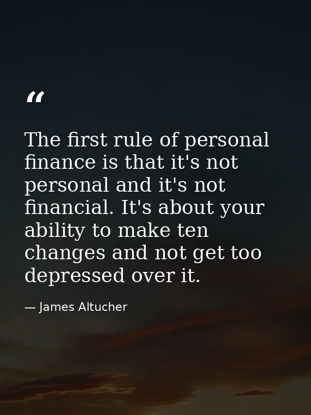The first rule of personal finance is that it's not personal and it's not financial. It's about your ability to make ten — James Altucher