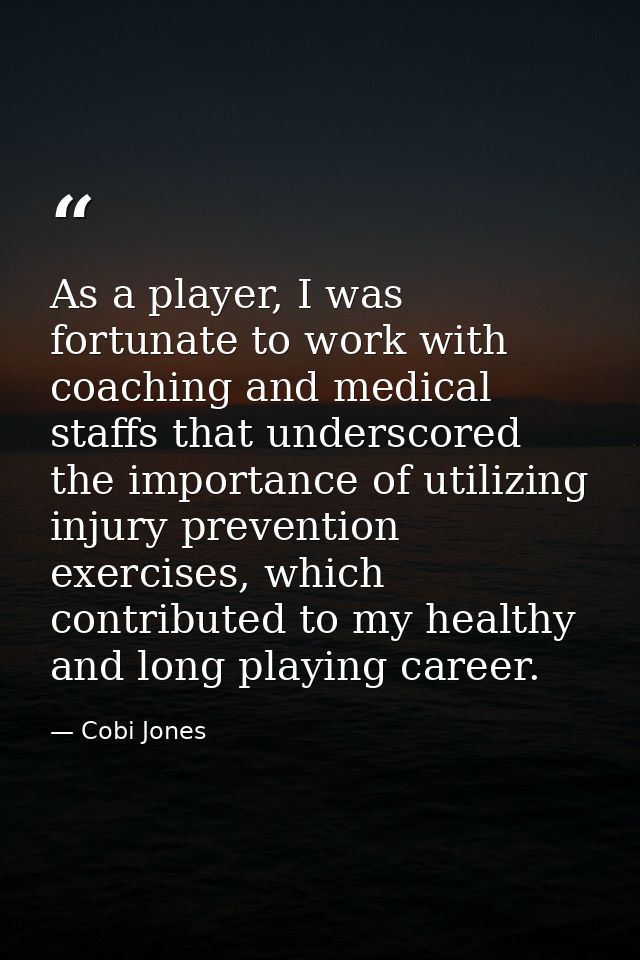 As a player, I was fortunate to work with coaching and medical staffs that underscored the importance of utilizing injur — Cobi Jones