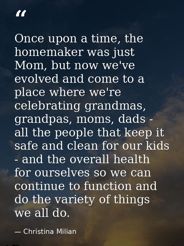Once upon a time, the homemaker was just Mom, but now we've evolved and come to a place where we're celebrating grandmas — Christina Milian