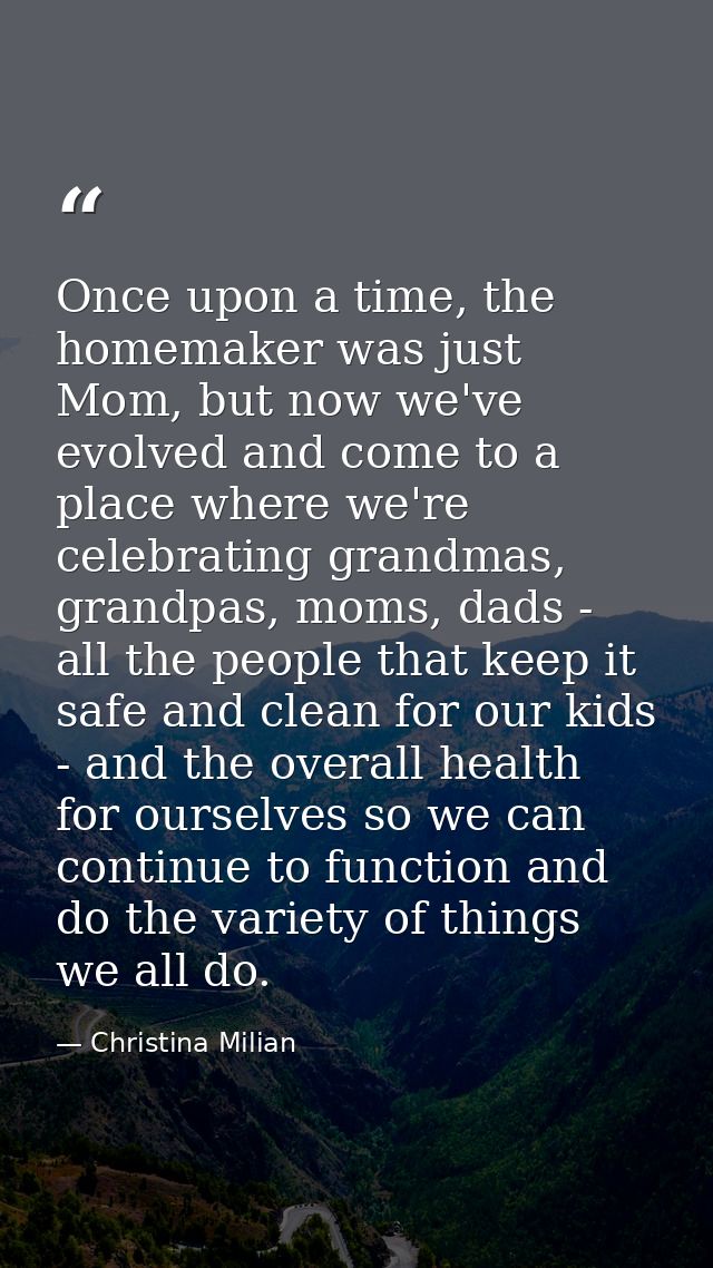 Once upon a time, the homemaker was just Mom, but now we've evolved and come to a place where we're celebrating grandmas — Christina Milian