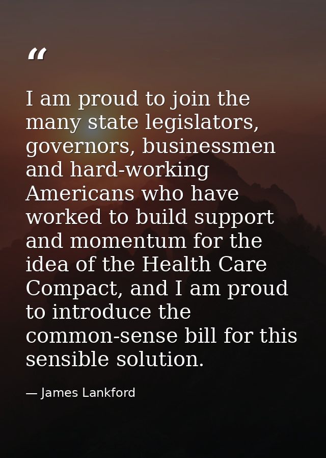 I am proud to join the many state legislators, governors, businessmen and hard-working Americans who have worked to buil — James Lankford