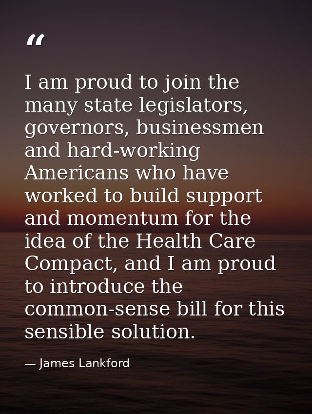 I am proud to join the many state legislators, governors, businessmen and hard-working Americans who have worked to buil — James Lankford