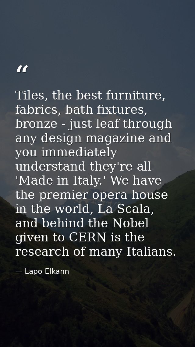 Tiles, the best furniture, fabrics, bath fixtures, bronze - just leaf through any design magazine and you immediately un — Lapo Elkann