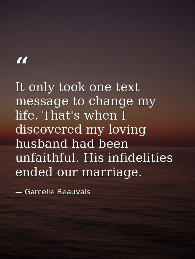 It only took one text message to change my life. That's when I discovered my loving husband had been unfaithful. His inf — Garcelle Beauvais