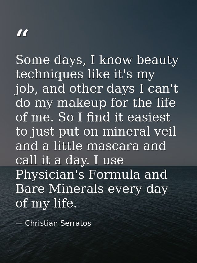 Some days, I know beauty techniques like it's my job, and other days I can't do my makeup for the life of me. So I find  — Christian Serratos