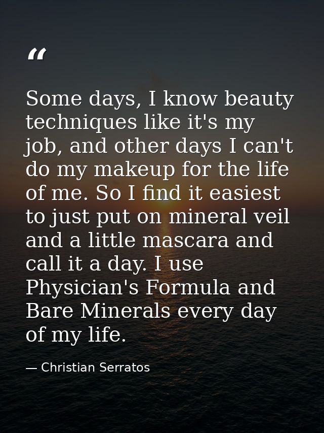 Some days, I know beauty techniques like it's my job, and other days I can't do my makeup for the life of me. So I find  — Christian Serratos