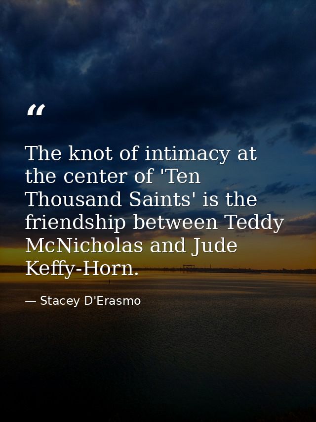 The knot of intimacy at the center of 'Ten Thousand Saints' is the friendship between Teddy McNicholas and Jude Keffy-Ho — Stacey D'Erasmo