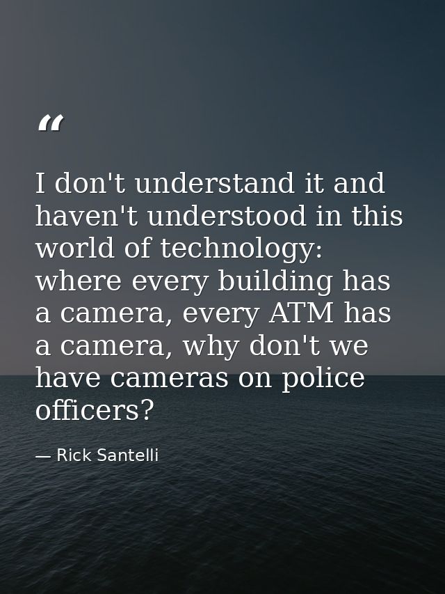 I don't understand it and haven't understood in this world of technology: where every building has a camera, every ATM h — Rick Santelli