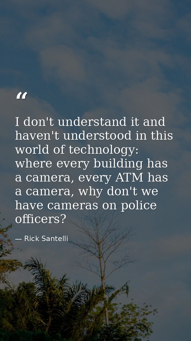 I don't understand it and haven't understood in this world of technology: where every building has a camera, every ATM h — Rick Santelli