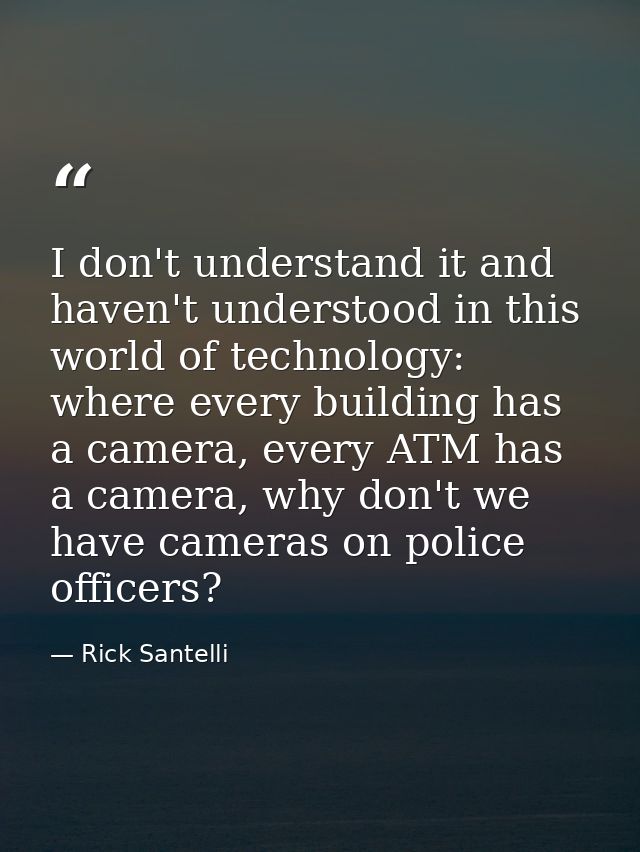 I don't understand it and haven't understood in this world of technology: where every building has a camera, every ATM h — Rick Santelli