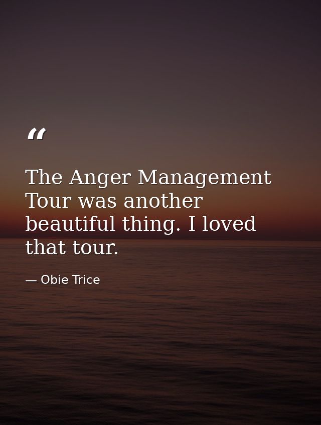 The Anger Management Tour was another beautiful thing. I loved that tour. — Obie Trice