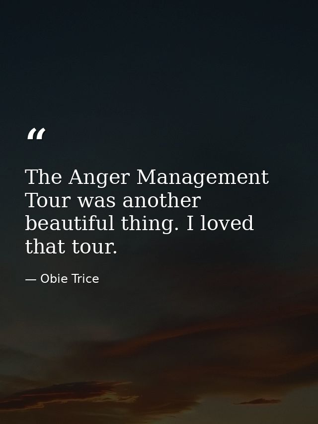 The Anger Management Tour was another beautiful thing. I loved that tour. — Obie Trice