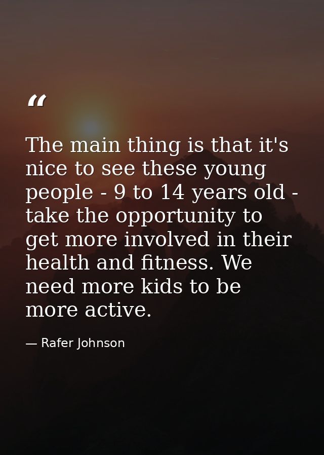 The main thing is that it's nice to see these young people - 9 to 14 years old - take the opportunity to get more involv — Rafer Johnson